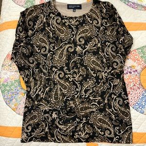 Jones New York soft paisley sweater